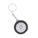 Wheel black  keyring with tape measure 