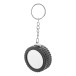 Wheel zwart  rolbandmaat sleutelhanger 