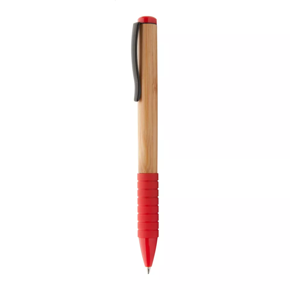 Bripp red natural bamboo ballpoint pen 