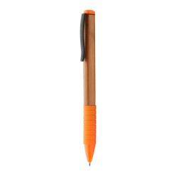Bripp orange natural bamboo ballpoint pen 