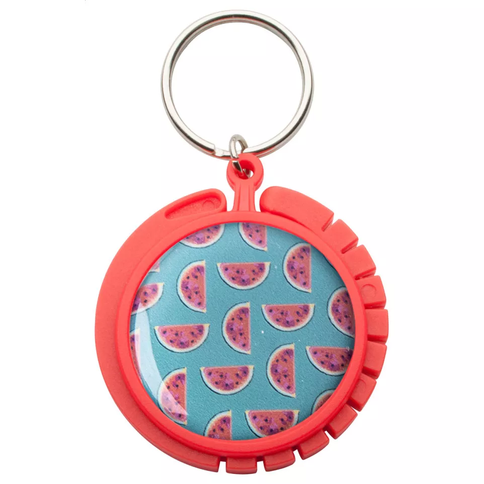 Foldy red  bag hanger 