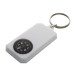 Magellan white  keyring with compass 