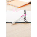 Snow Leopard pink white ballpoint pen 