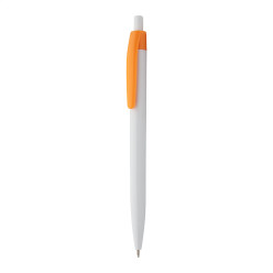 Snow Leopard orange white ballpoint pen 