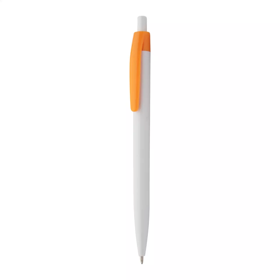 Snow Leopard orange white ballpoint pen 