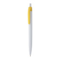 Snow Leopard yellow white ballpoint pen 