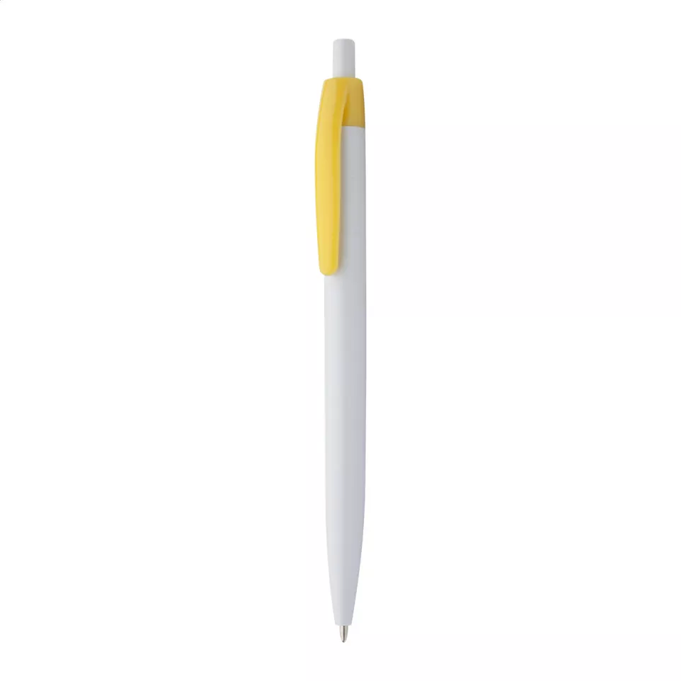 Snow Leopard yellow white ballpoint pen 