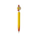 Zoom jaune  stylo à bille avec animal, coq 