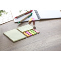 Sizes natural  sticky notepad 