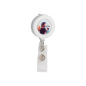 Slope silver  badge holder 