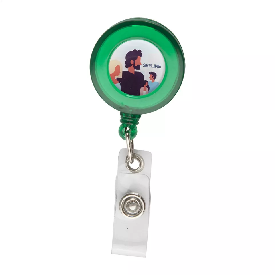 Slope green  badge holder 