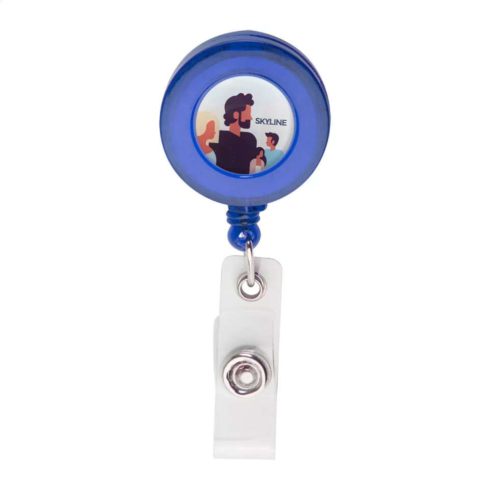 Slope blue  badge holder 