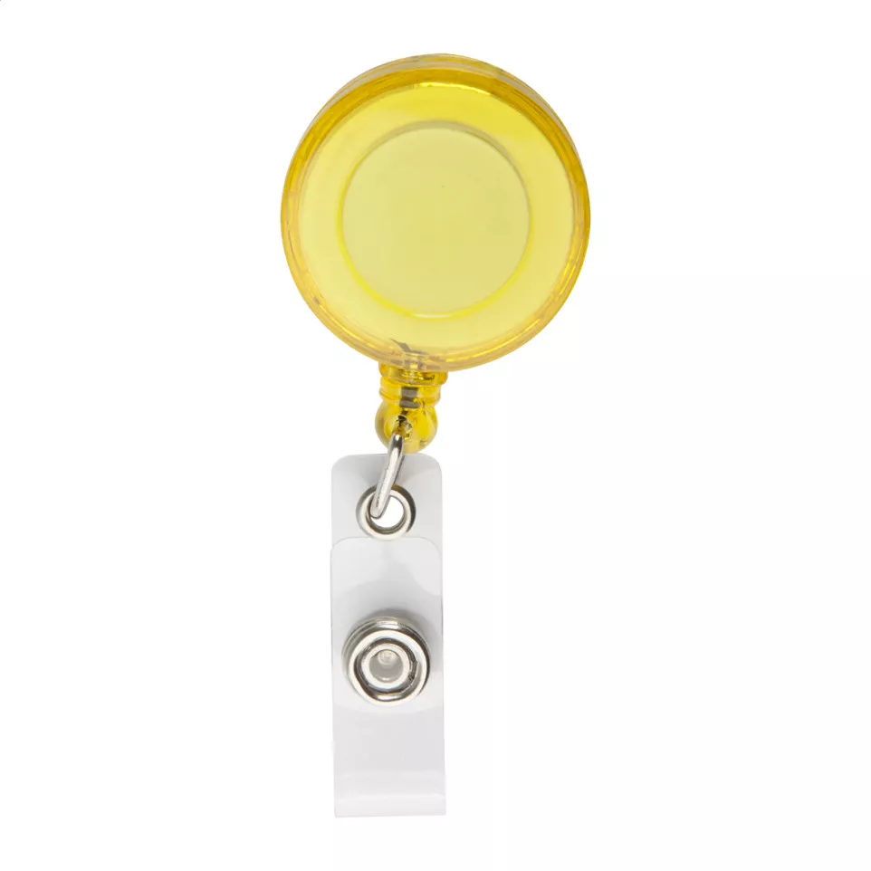 Slope yellow  badge holder 