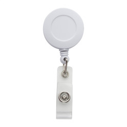 Slope white  badge holder 