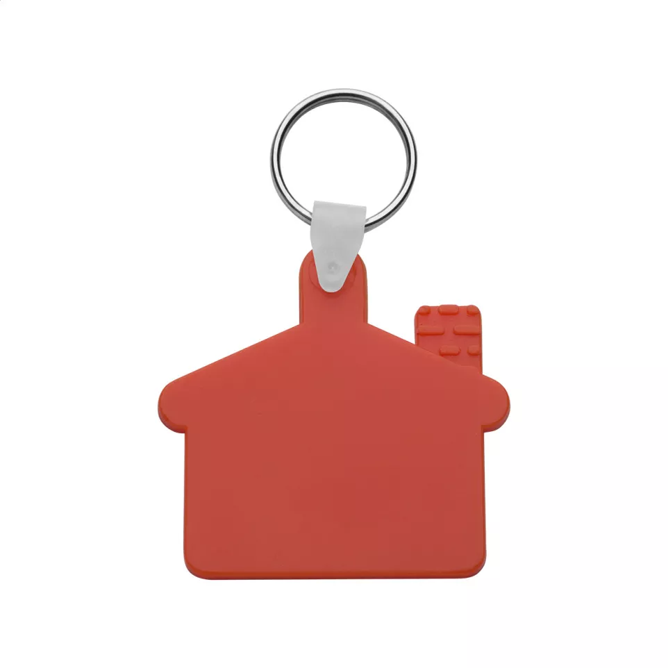 Cottage rouge  porte-clés 