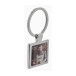 Dice silver  keyring 