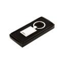 Rectangle zilver  sleutelhanger 