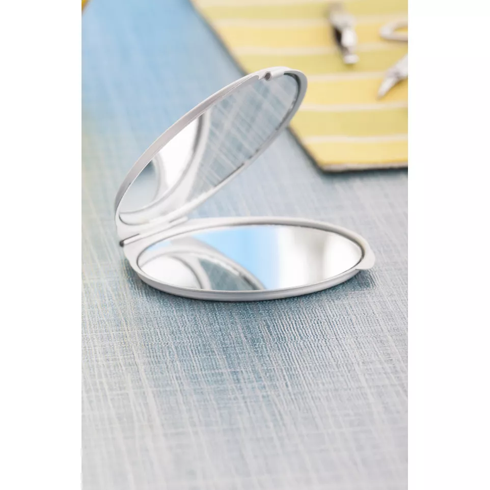 Gill zilver  aluminium zakspiegeltje  