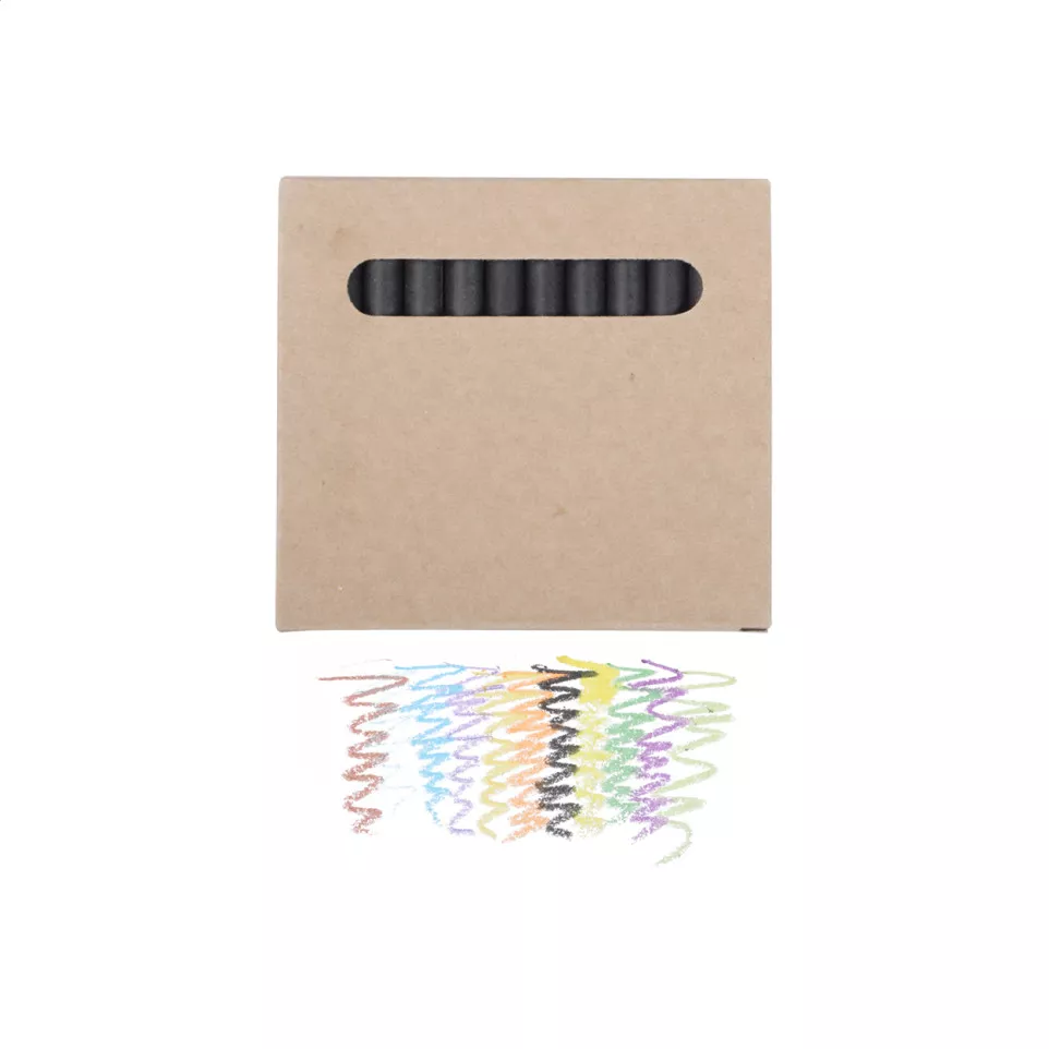 Lola black beige set of 12 crayons 