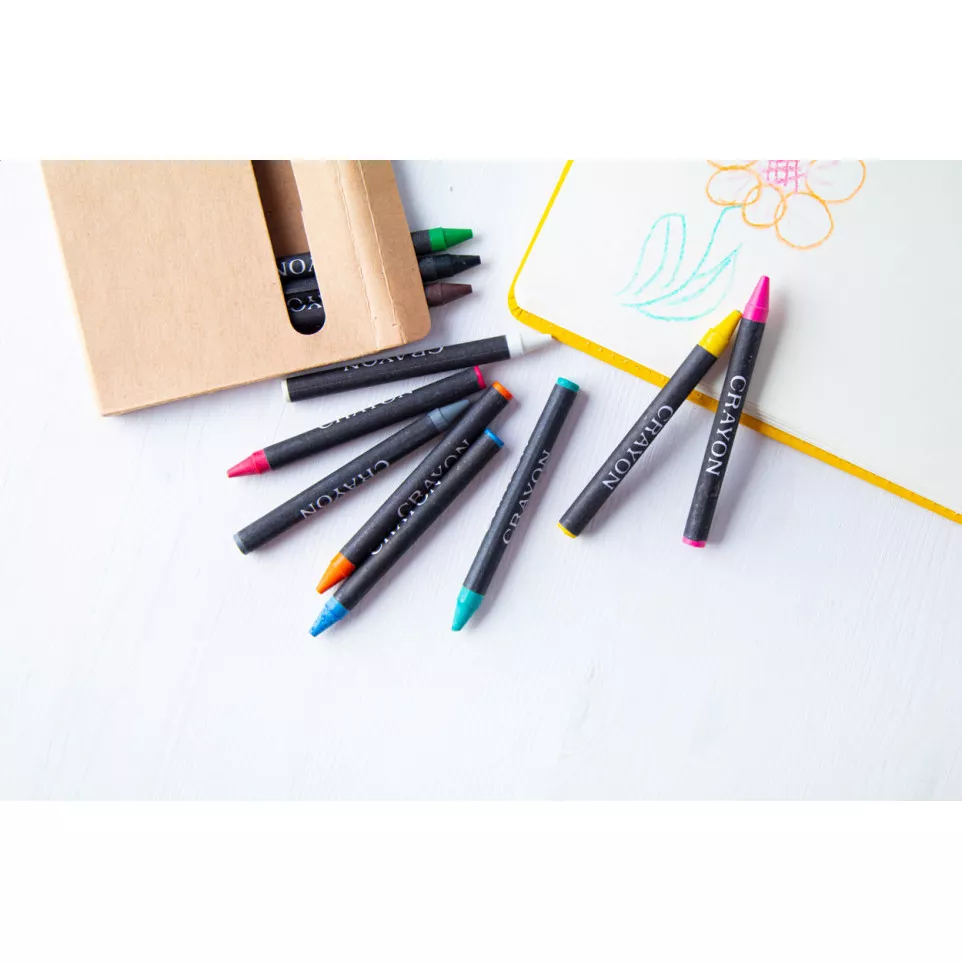Lola black beige set of 12 crayons 