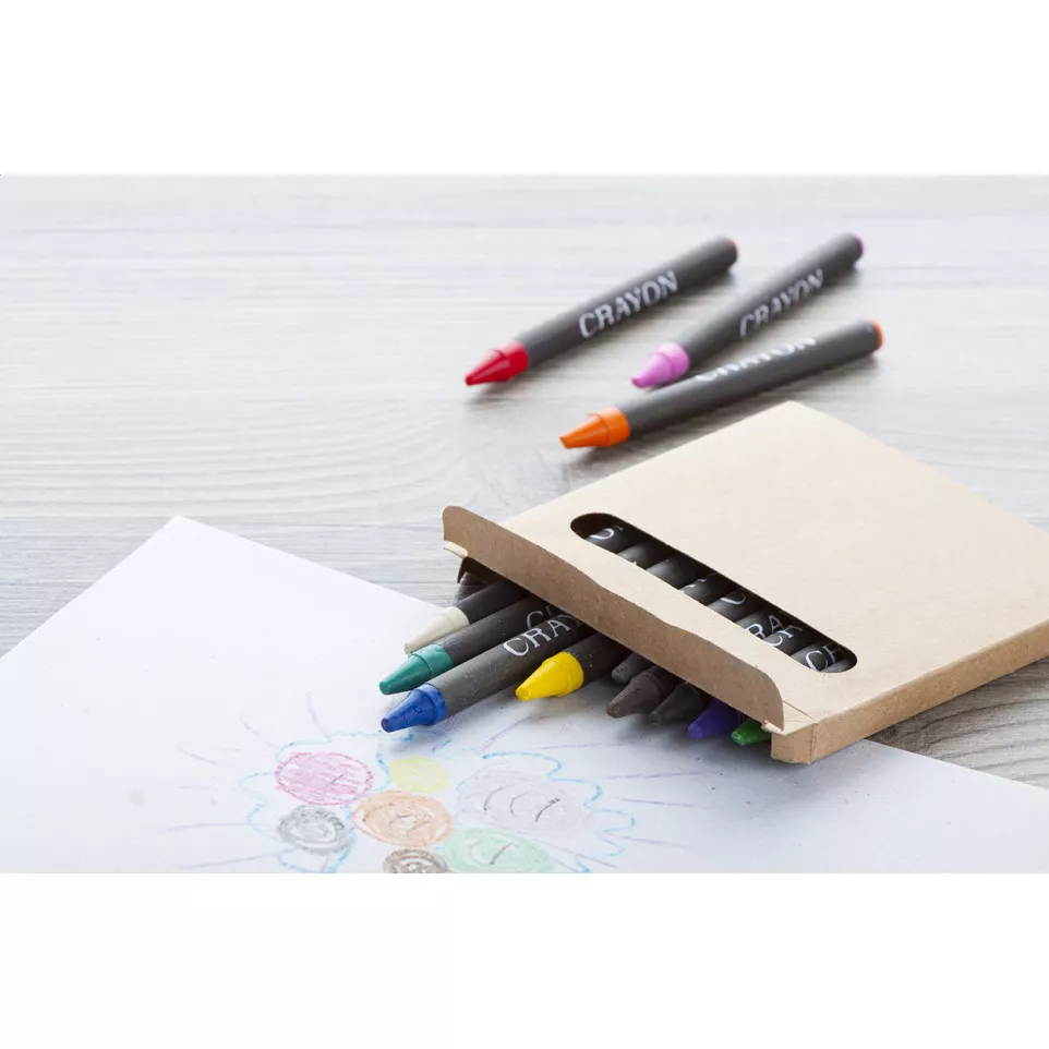 Lola black beige set of 12 crayons 
