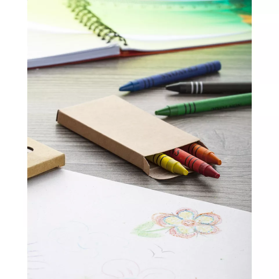 Liddy black beige set of 6 crayons 