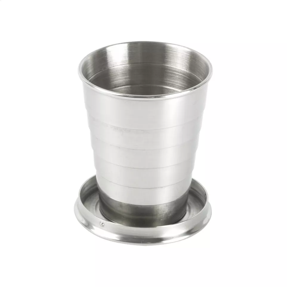 Nautilus zilver  opvouwbare beker 