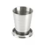 Nautilus zilver  opvouwbare beker 