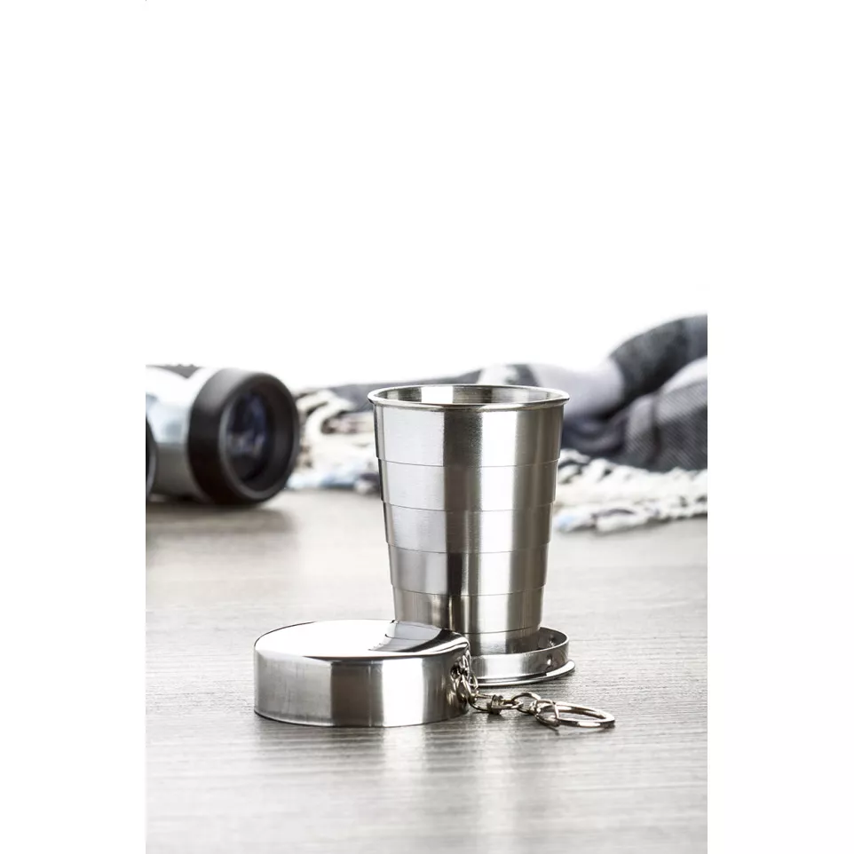 Nautilus zilver  opvouwbare beker 