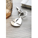 Aglaia silver  keyring 