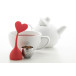 Jasmin red  tea infuser, heart 