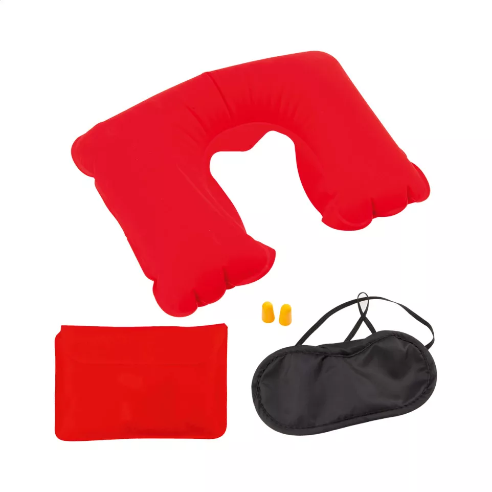 Skycap red black travel set 