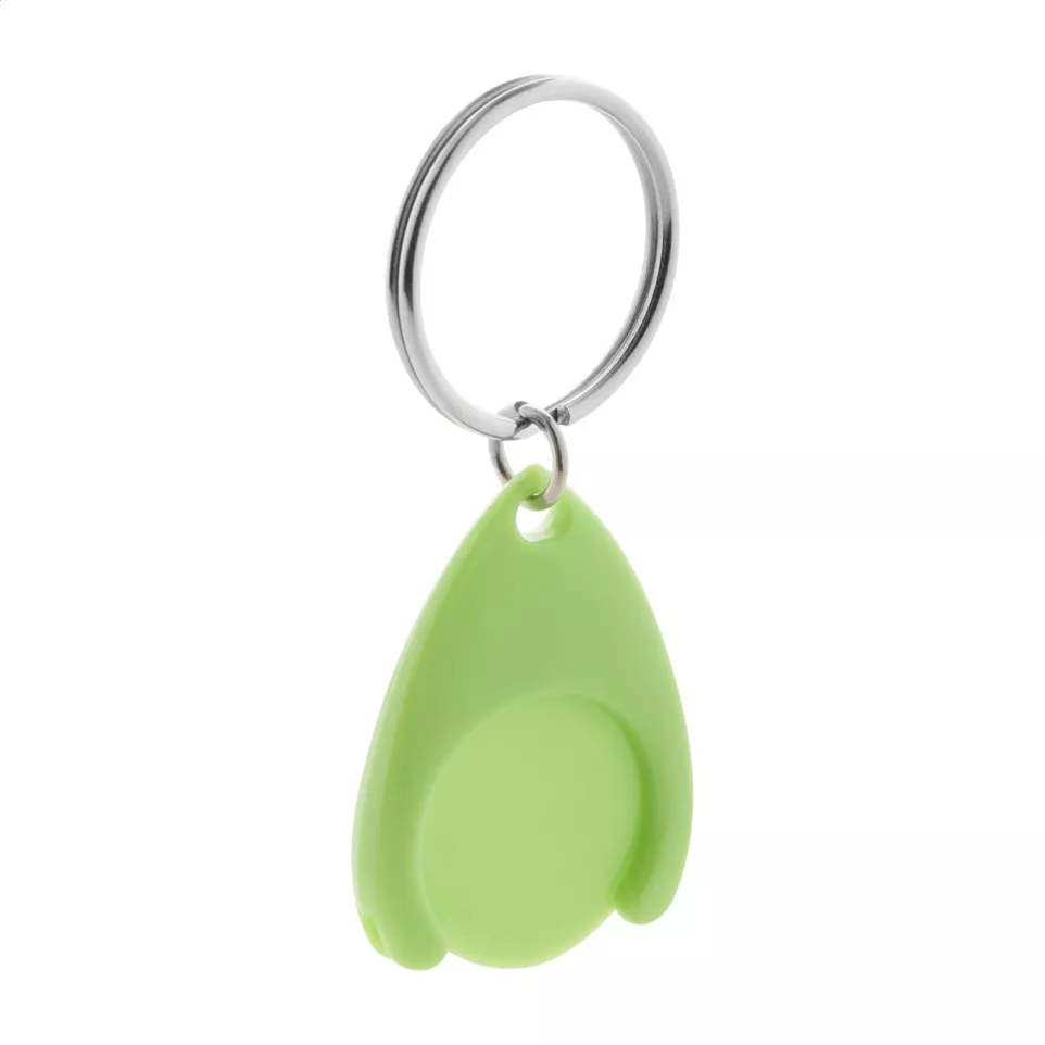 Nelly vert  porte-clés jeton pour caddy 