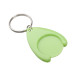 Nelly vert  porte-clés jeton pour caddy 