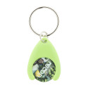 Nelly vert  porte-clés jeton pour caddy 