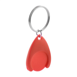 Nelly rouge  porte-clés jeton pour caddy 