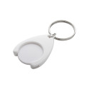 Nelly blanc  porte-clés jeton pour caddy 