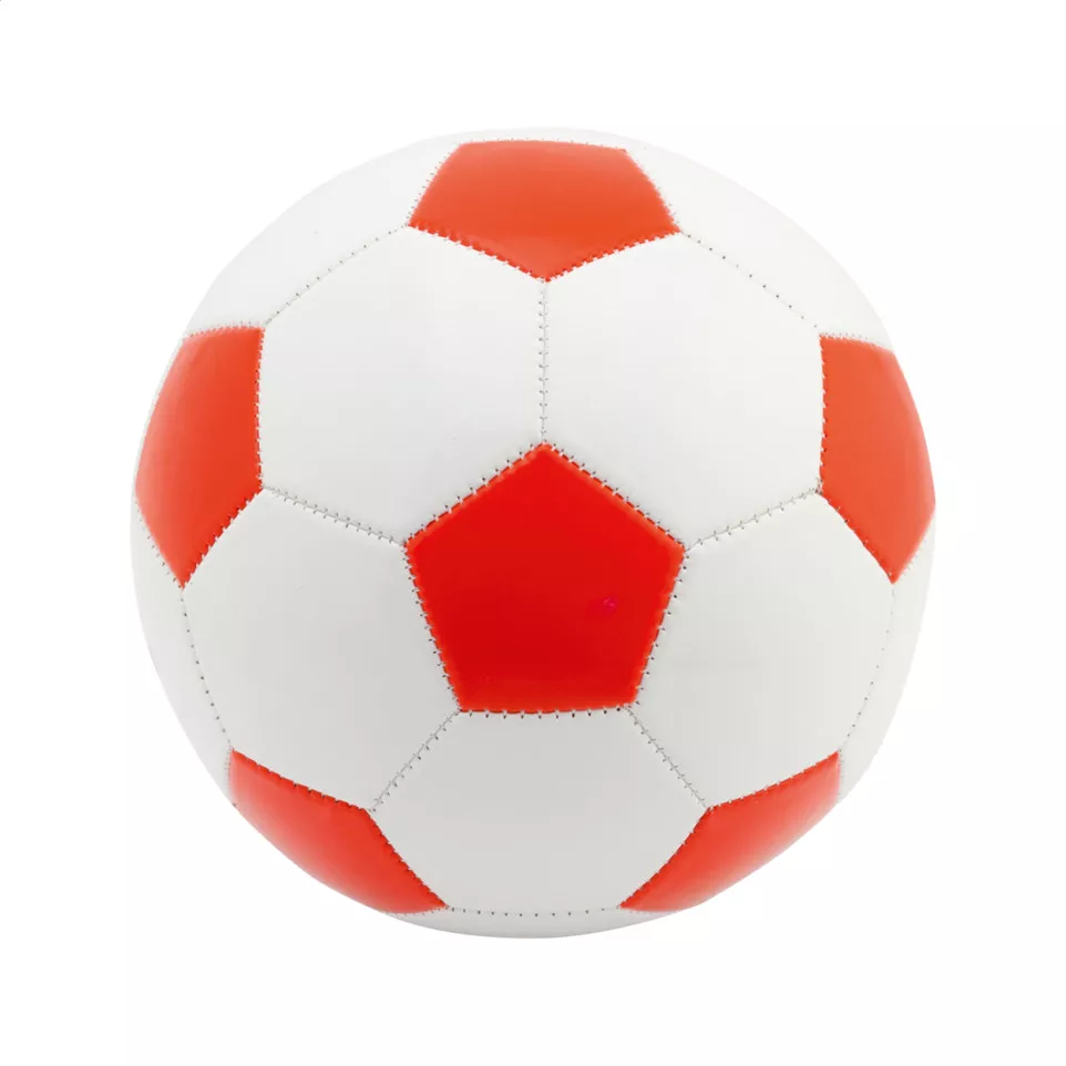 Pancho rouge blanc ballon de foot 