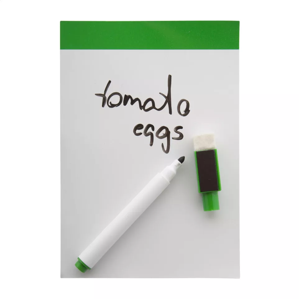 Mafri green white magnetic note board 