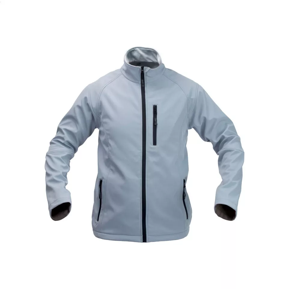 Toasta light grey black softshell...