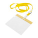 Ballek geel transparant lanyard 