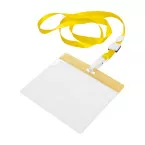 Ballek geel transparant lanyard 