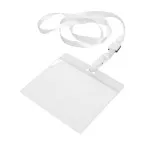 Ballek wit transparant lanyard 