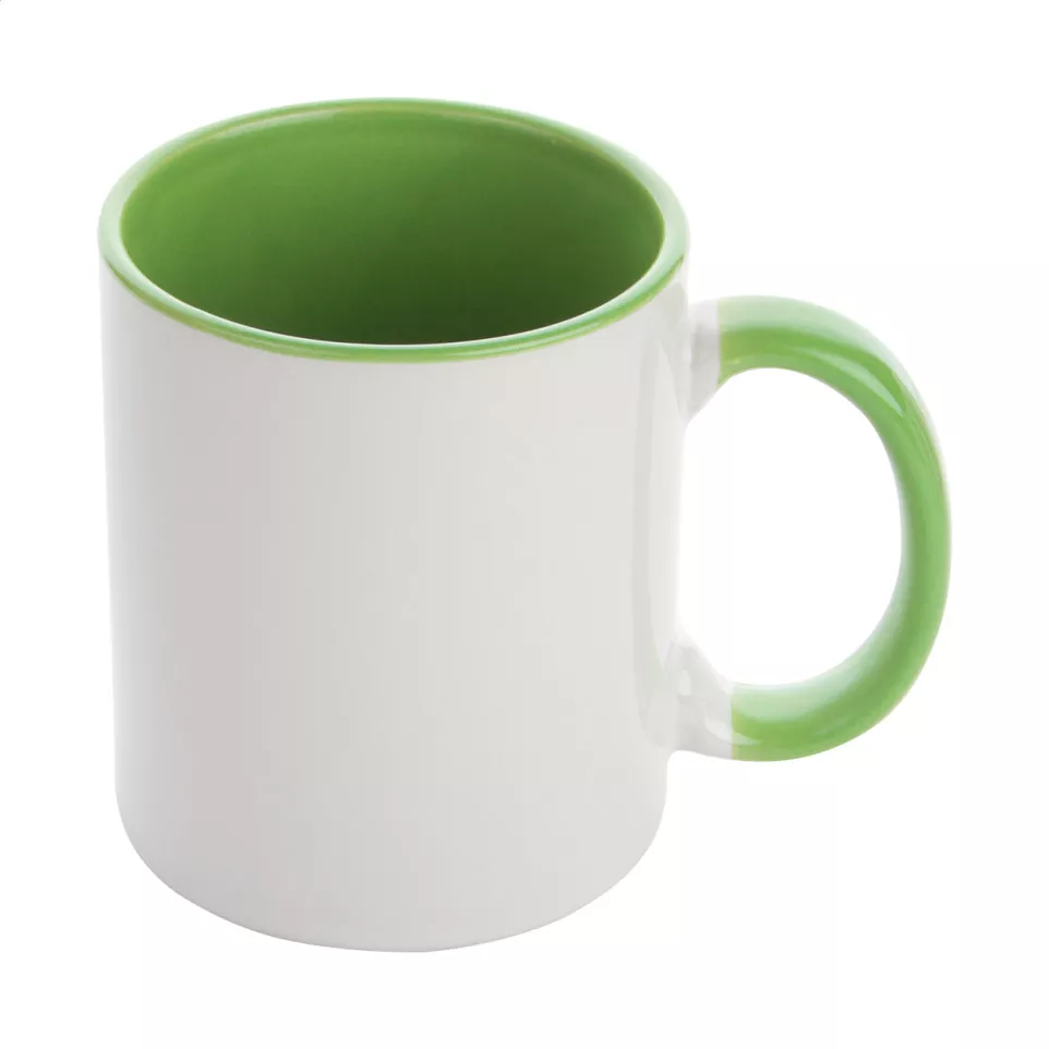 InnoColour green white sublimation mug 