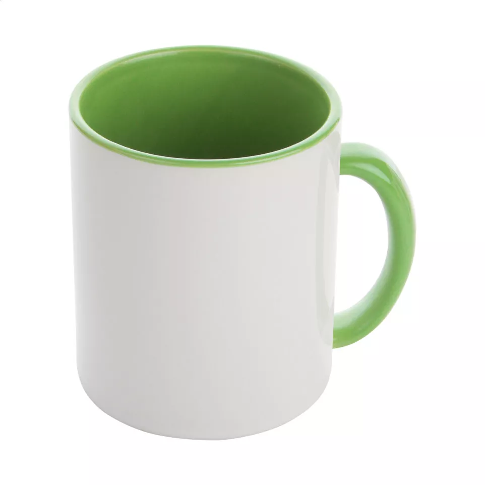 InnoColour groen wit sublimatie mok 