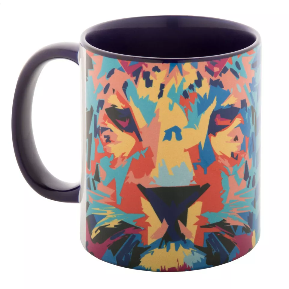 InnoColour blauw wit sublimatie mok 