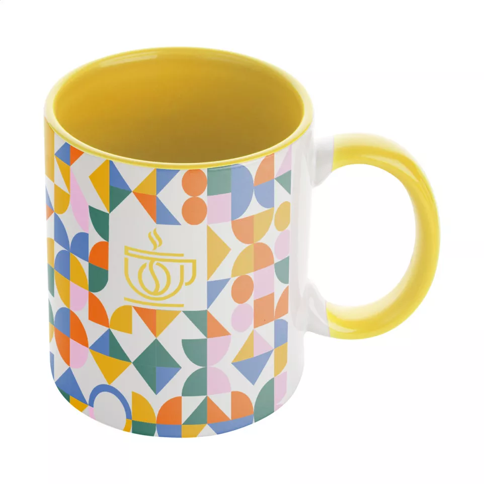 InnoColour yellow white sublimation mug 