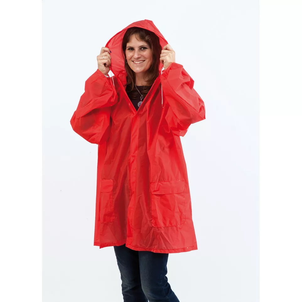 Hailo rood  regenjas 