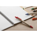 Papper red natural ballpoint pen 