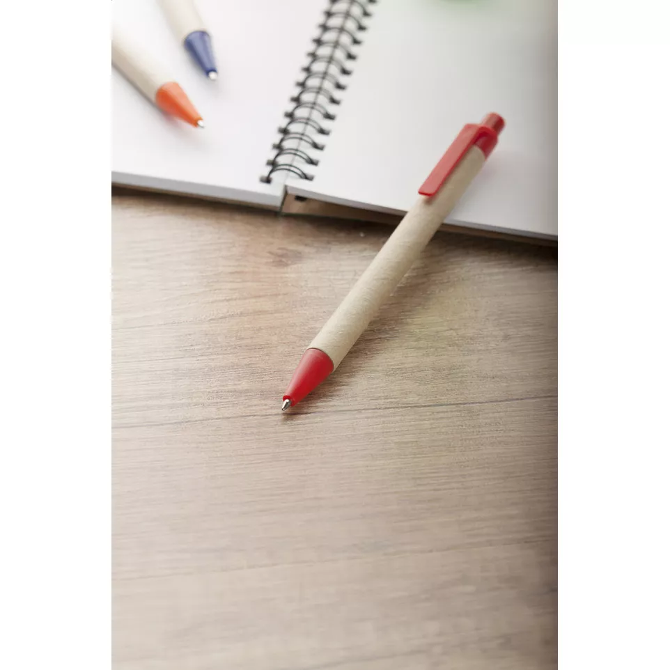 Papper red natural ballpoint pen 